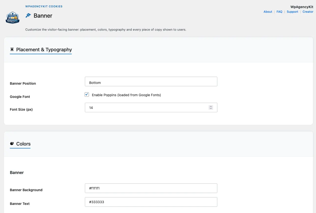 WPAK-Cookies screenshot