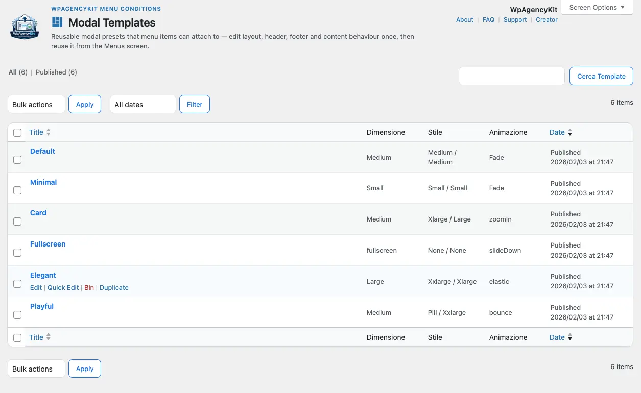 WPAK-Menu-Conditions admin interface