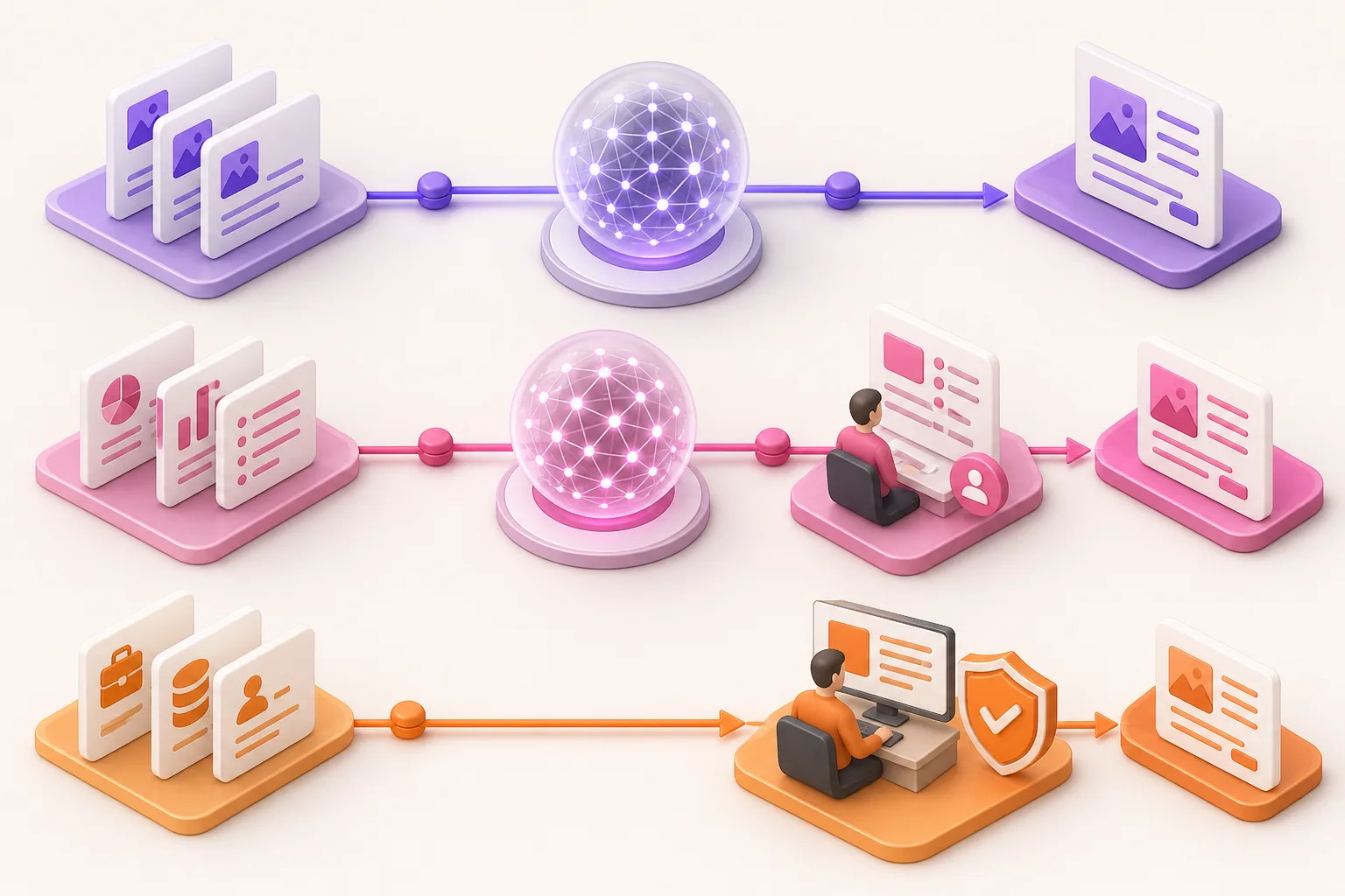Risk matrix assigning WordPress content to AI, human or hybrid translation