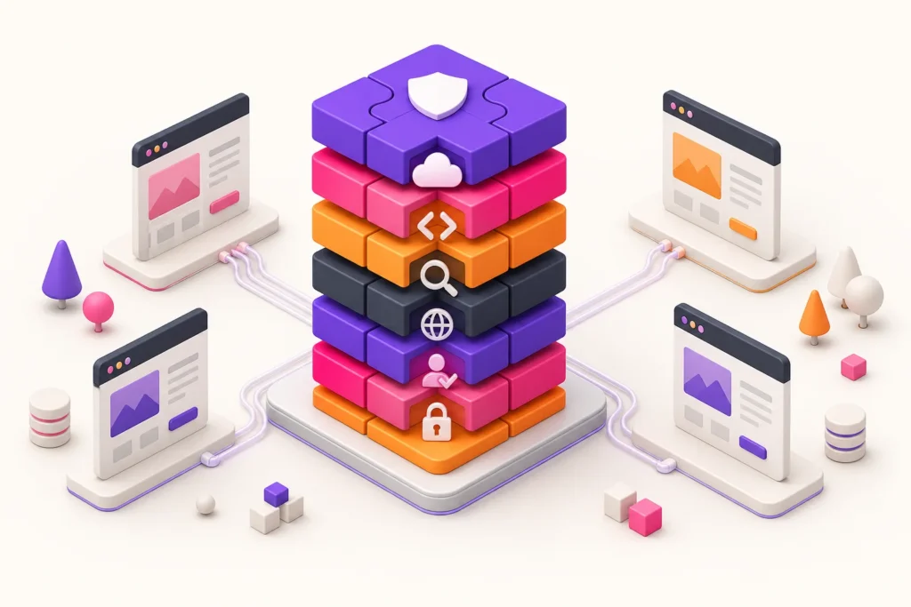 Lean WordPress agency plugin stack organised into essential operational layers