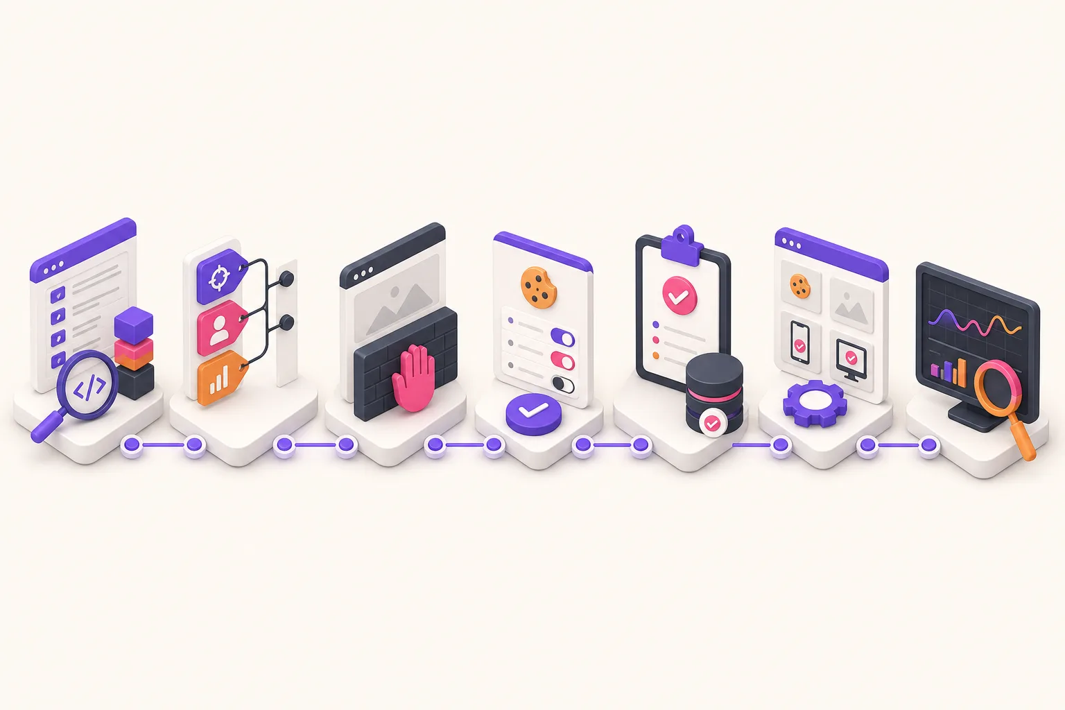 WordPress cookie consent workflow from service inventory to recurring testing